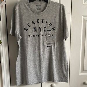 Reaction Kenneth Cole Gray Short Sleeve Tee
